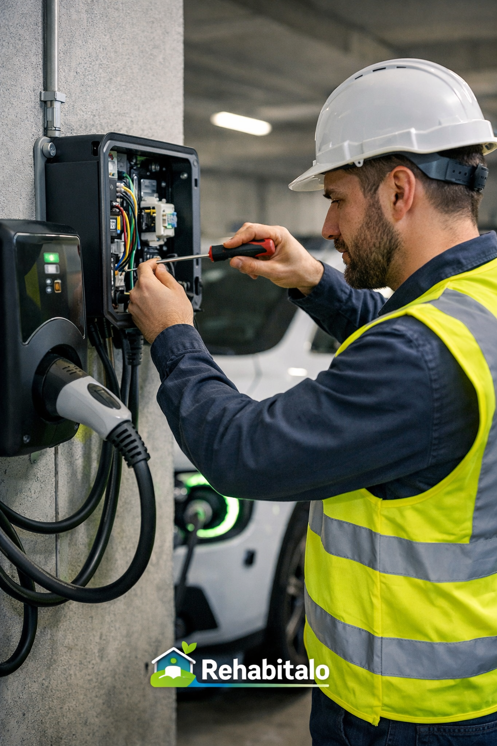 Instalación de puntos de recarga para coches eléctricos