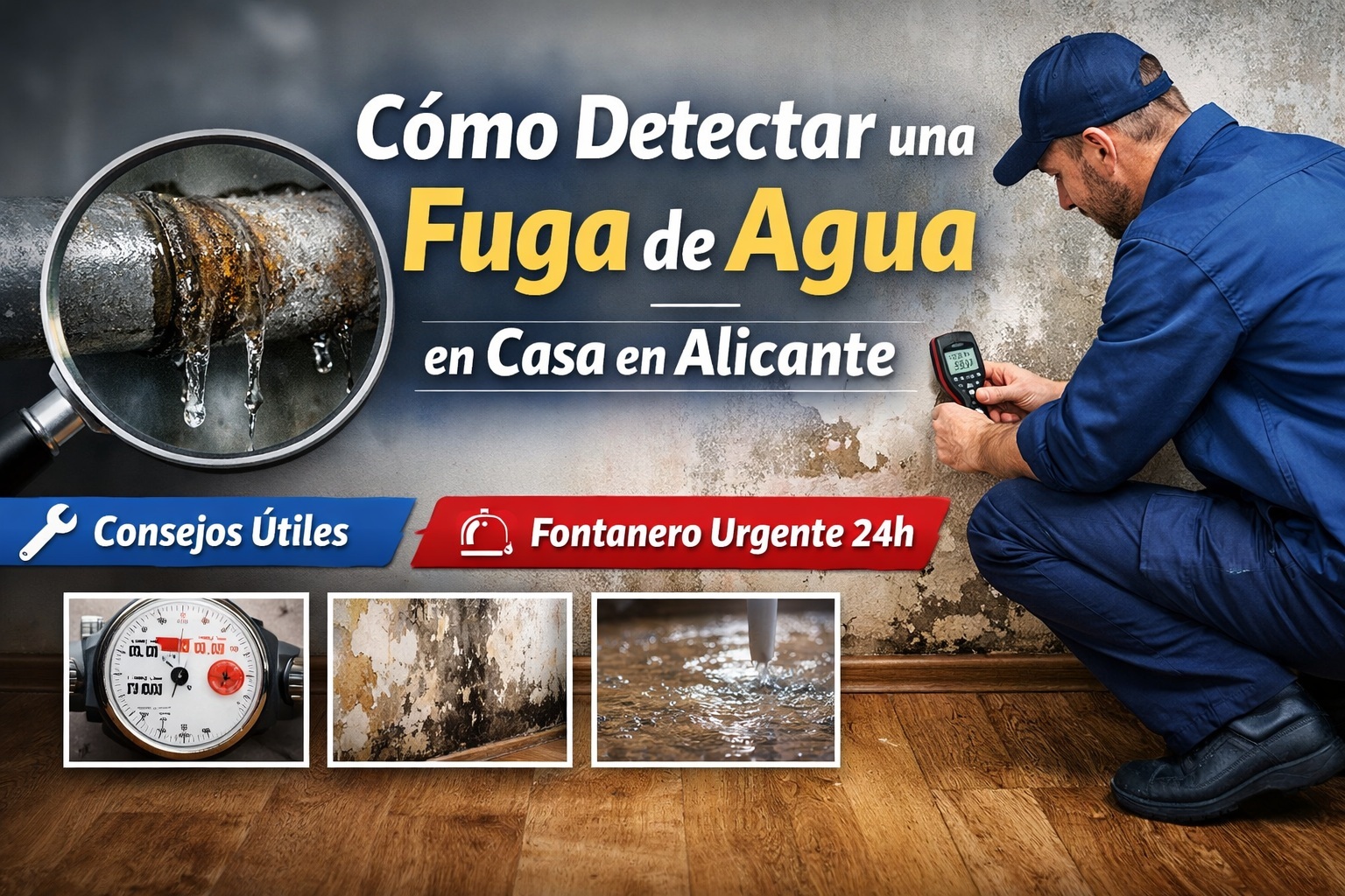 detectar fuga de agua en casa Alicante